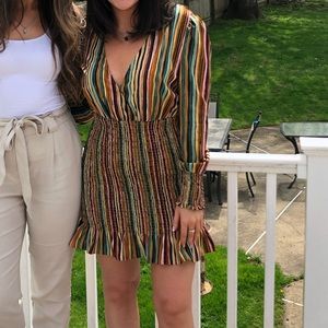 Striped fitted dress